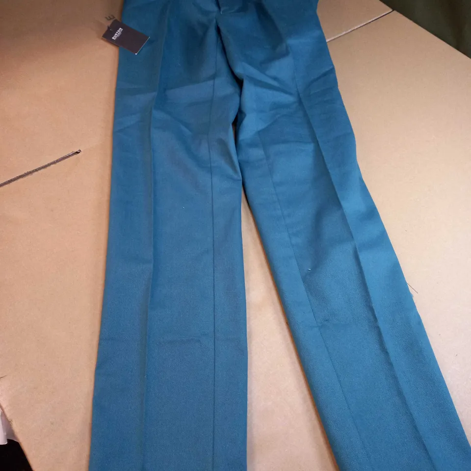 BURTON MID BLUE SKINNY STRETCH CHINO TROUSERS - SIZE W32L