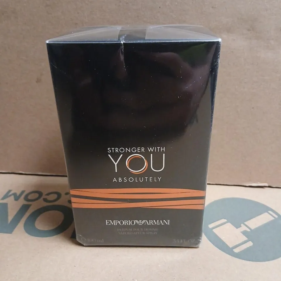 BOXED AND SEALED EMPORIO ARMANI STRONGER WITH YOU ABSOLUTELY PARFUM POUR HOMME 100ML