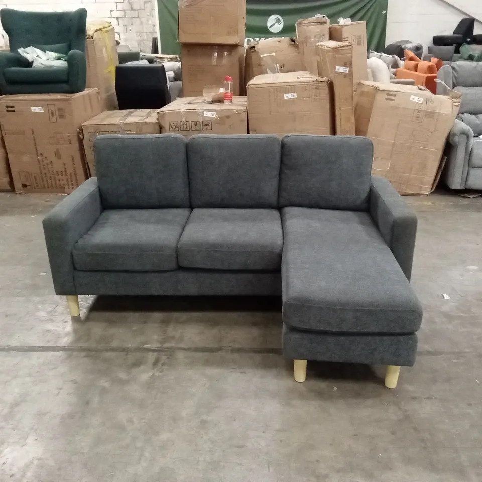 ASPIRE PAD COMPACT CORNER SOFA - LEFT OR RIGHT - CHARCOAL RRP £599