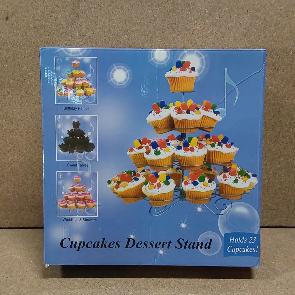 BOXED CUP CAKE STAND IN SILVER 