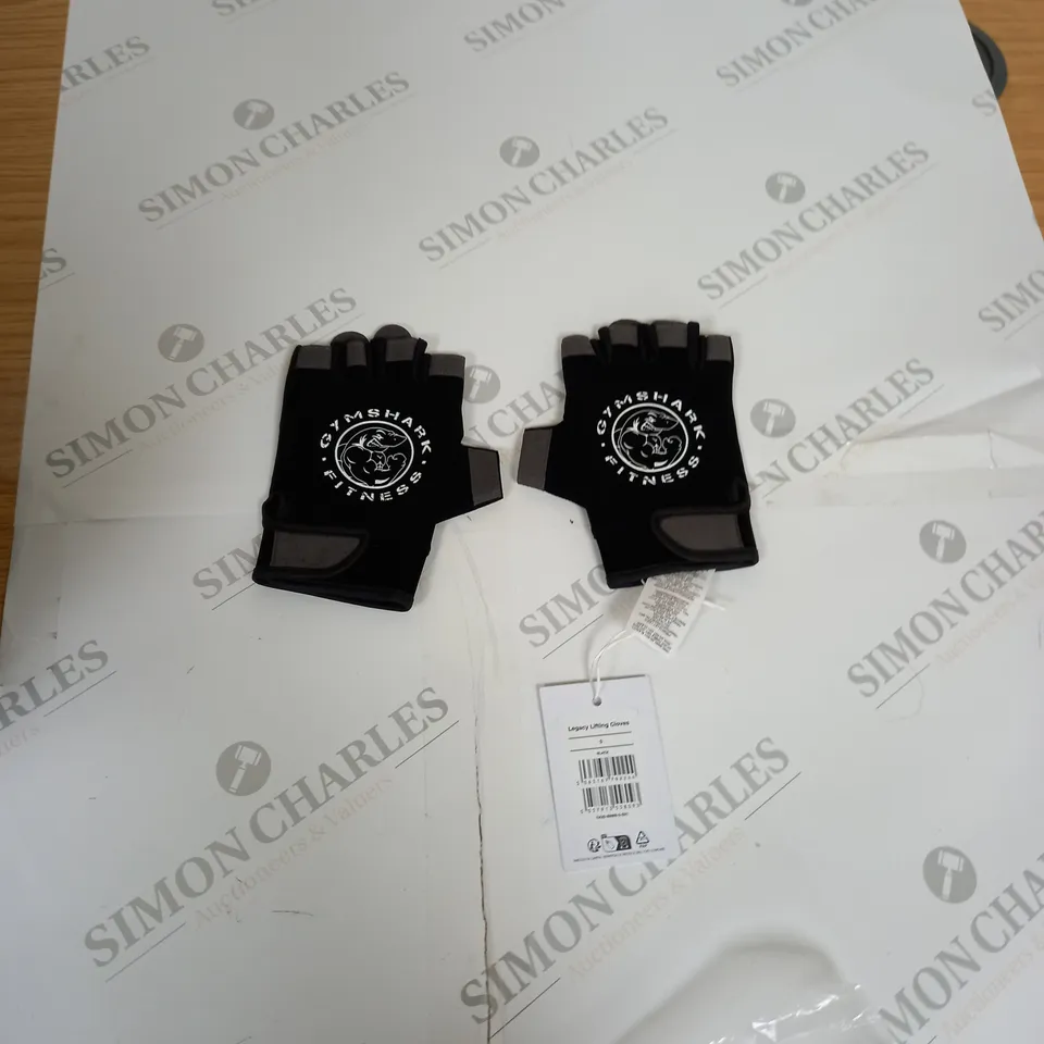 GYMSHARK GYM GLOVES BLACK SIZE SMALL