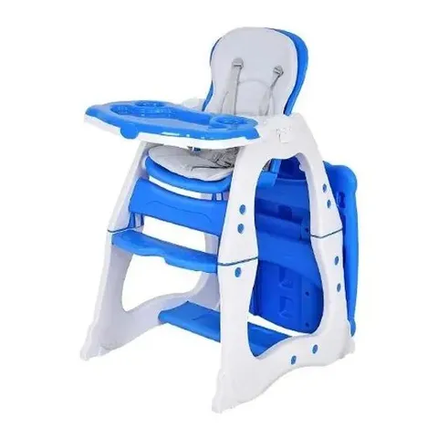 BOXED COSTWAY 4-IN-1 BABY HIGH CHAIR CONVERTIBLE FEEDING CHAIR 3-LEVEL ADJUSTABLE BACKREST - RED