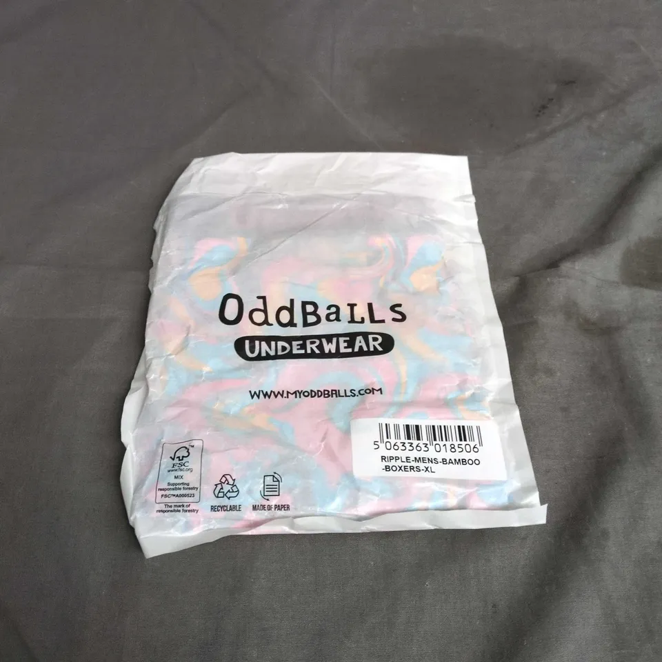 ODDBALLS RIPPLE BAMBOO BOXERS – MEN’S XL