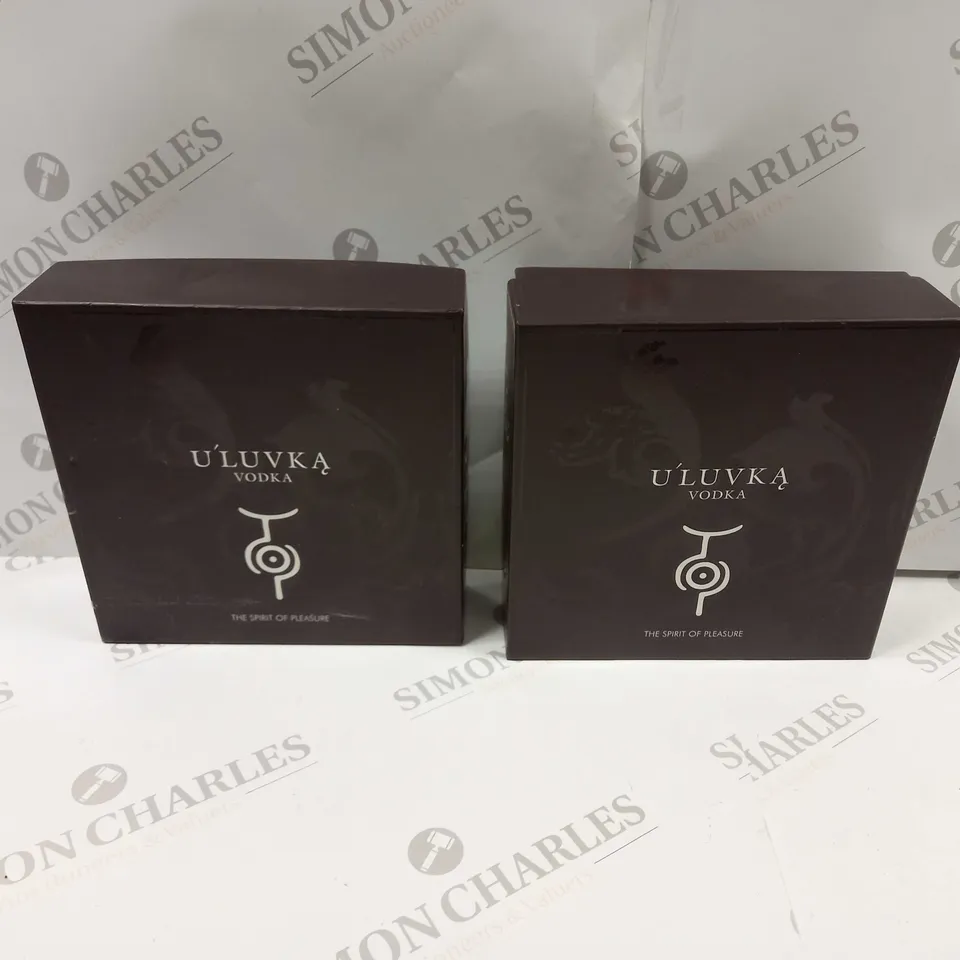 2 X BOXES OF ULUVKA VODKA GLASSES - COLLECTION ONLY
