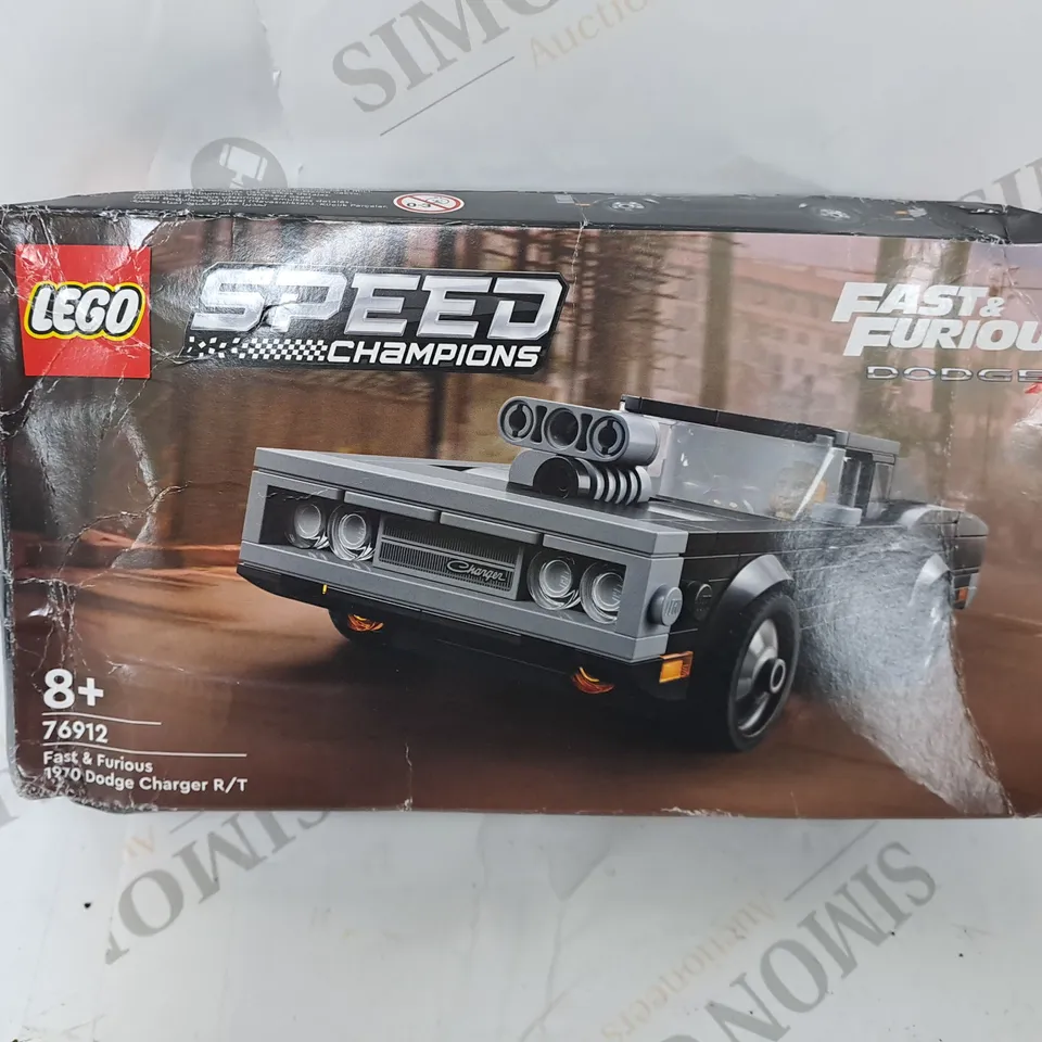 BOXED LEGO SPEED CHAMPIONS FAST & FURIOUS 1970 DODGE CHARGER R/T - 76912 RRP £19.99