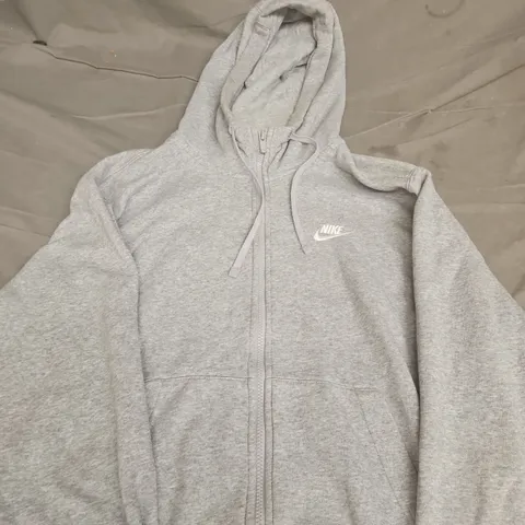 NIKE ZIP HOODIE – GREY, MADE IN JORDAN, SIZE S