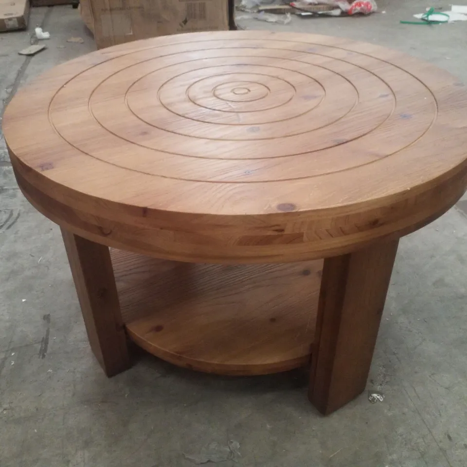31.5" FARMHOUSE SOLID WOOD COFFEE