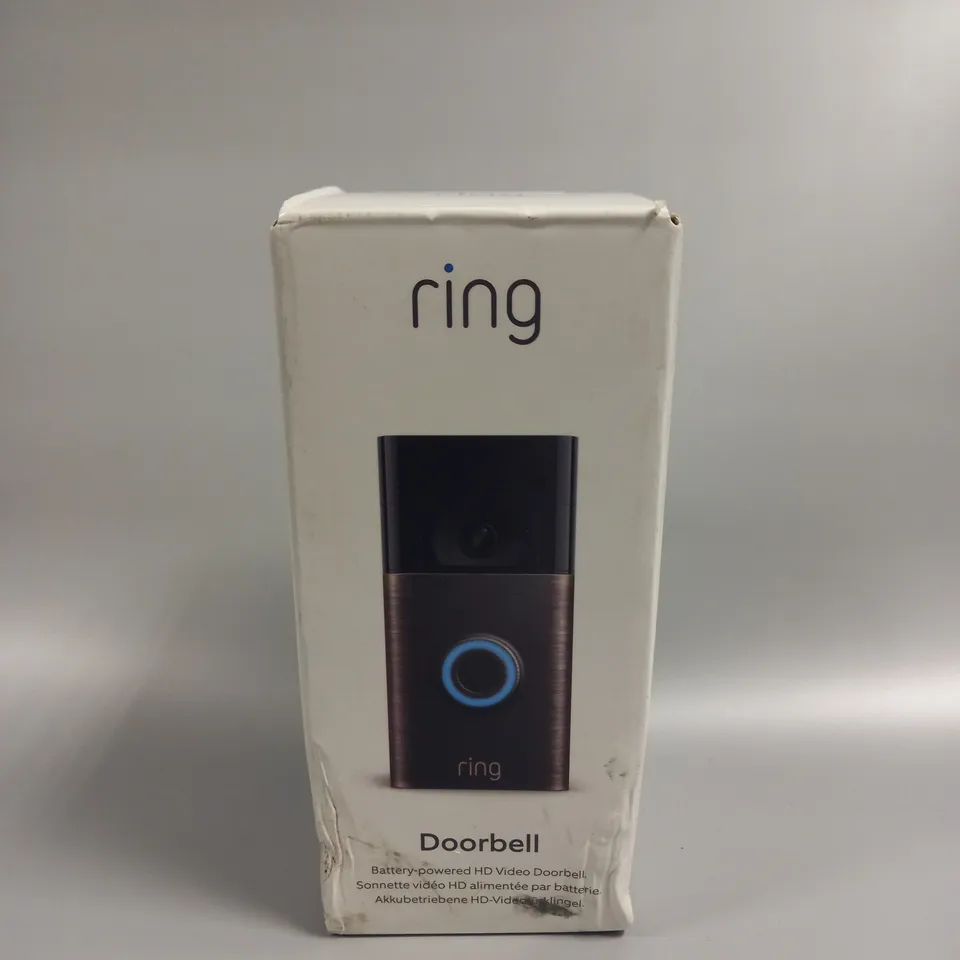BOXED SEALED RING BATTERY POWERED HD VIDEO DOORBELL 