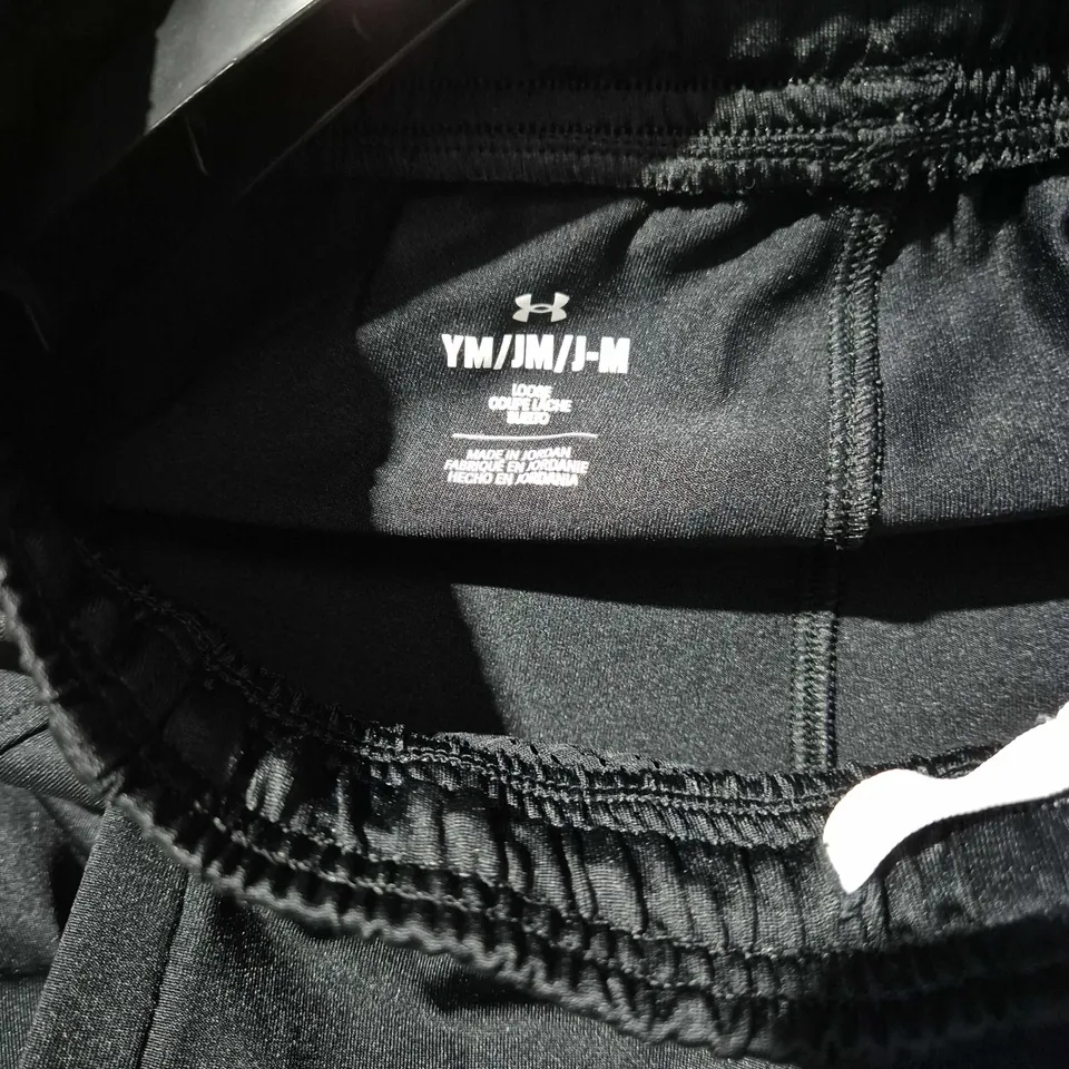 UNDER ARMOUR BLACK JOGGERS – YOUTH YM/JM YOUTH MEDIUM 