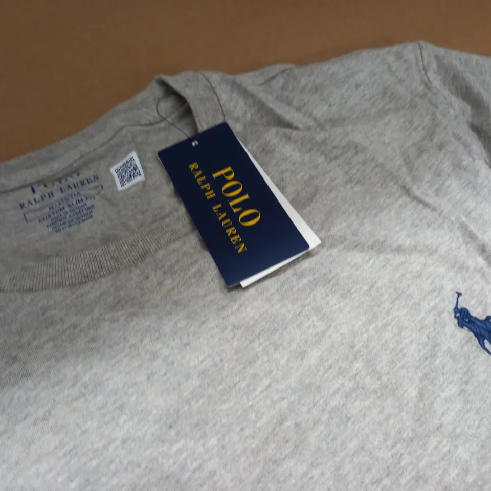 POLO RALPH LAUREN GREY T-SHIRT - M