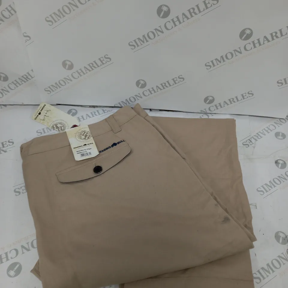 RAGING BULL SIGNATURE CHINOS IN TAN - 44