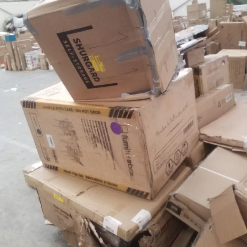 PALLET CONTAINING ASSORTED FLATPACK FURNITURE PARTS