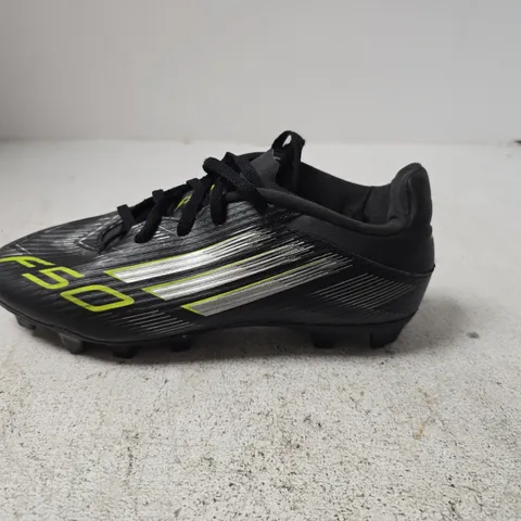 Football boots – black with neon detailing