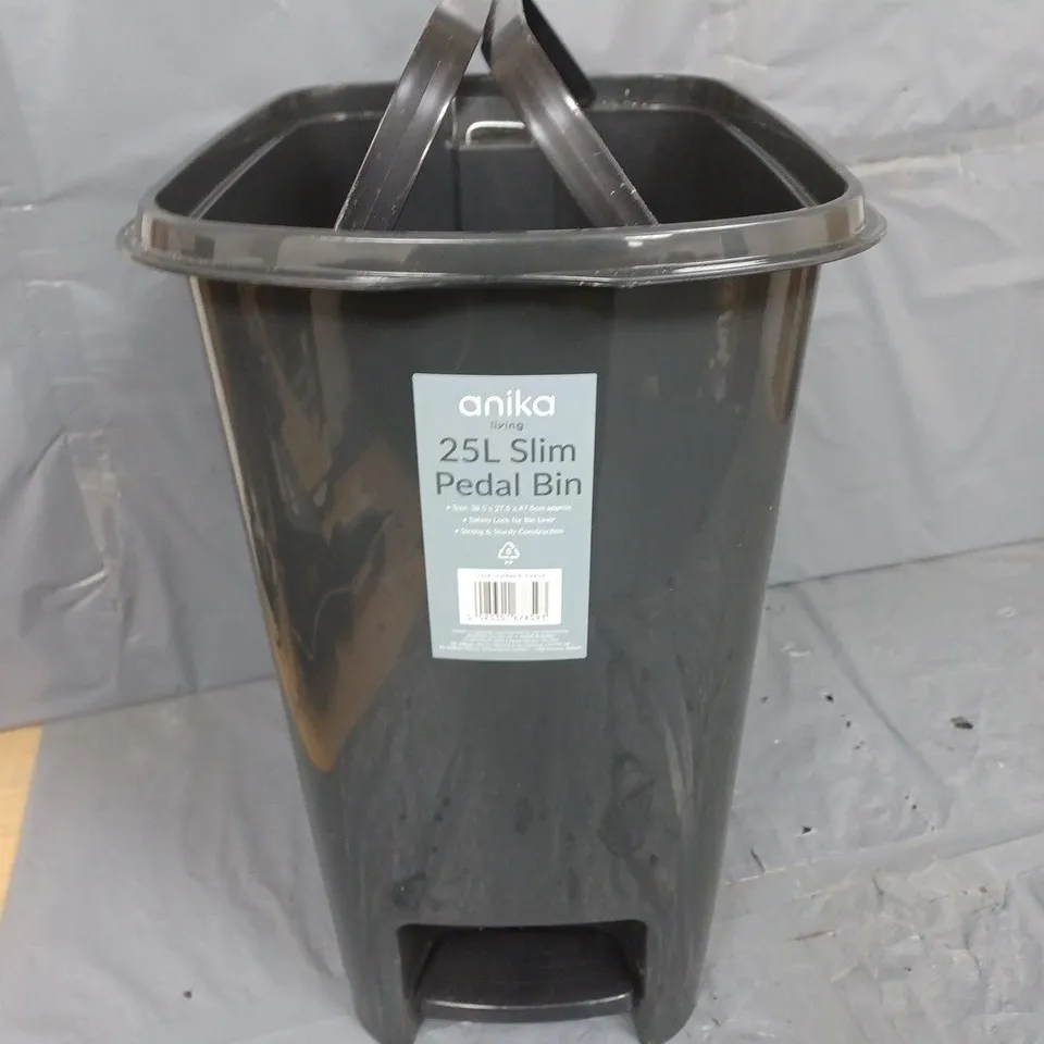ANIKA LIVING 25L SLIM PEDAL BIN - COLLECTION ONLY