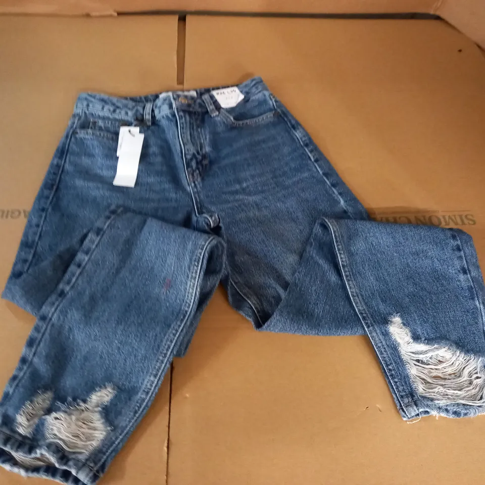 TOPSHOP MOM HIGH WAISTED JEANS - UK 8 W26 L30