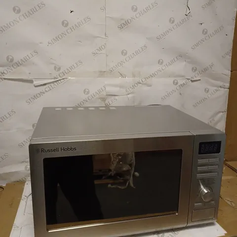 RUSSELL HOBBS FAMILY SIZE SILVER MICROWAVE