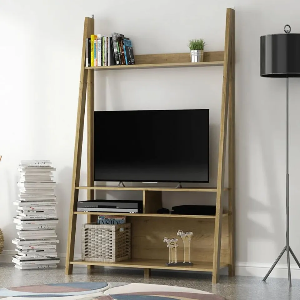 BRAND NEW BOXED TIVA LADDER TV UNIT IN OAK