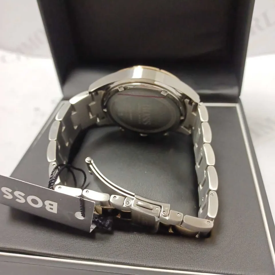 BOSS HERO SPORT BLUE CHRONOGRAPH STAINLESS STEEL BRACELET WATCH RRP £481