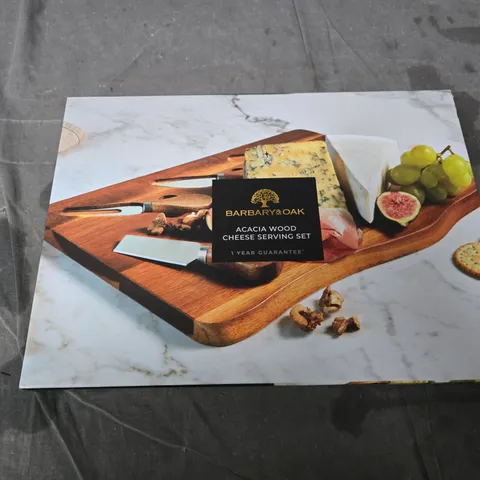BARBARY & OAK ACACIA WOOD CHEESE SERVING SET