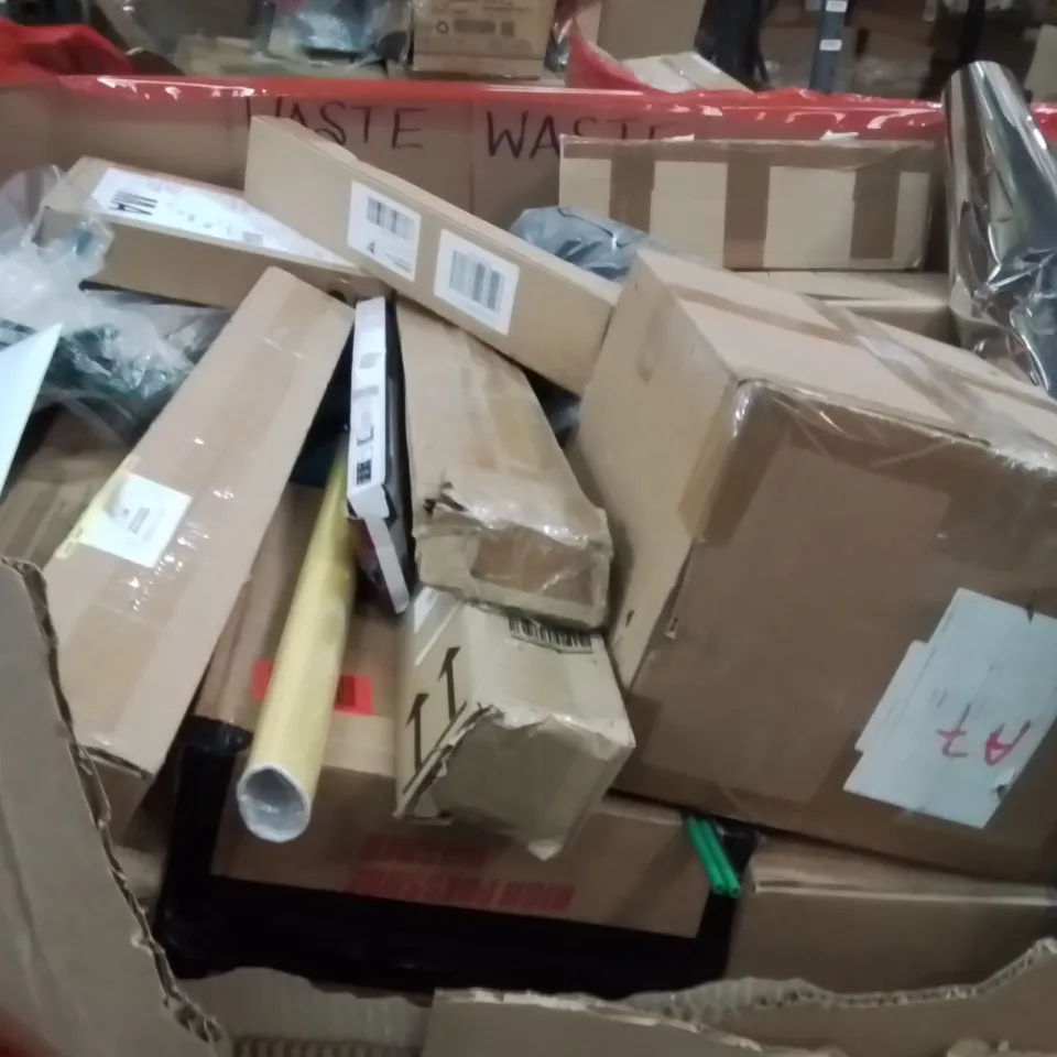 PALLET OF ASSORTED HOUSEHOLD GOODS AND PRODUCTS TO INCLUDE;LED LIGHT,PICTURE FRAMES,DISH RACK 