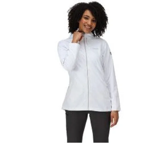 REGATTA WOMENS HAMARA III WATERPROOF JACKET WHITE SIZE 26