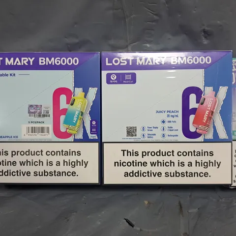 APPROXIMATELY 10 ASSORTED E-CIGARETTE AND VAPE ITEMS TO INCLUDE IVG, LOST MARY, BLOODY BAR CRYSTAL, ETC