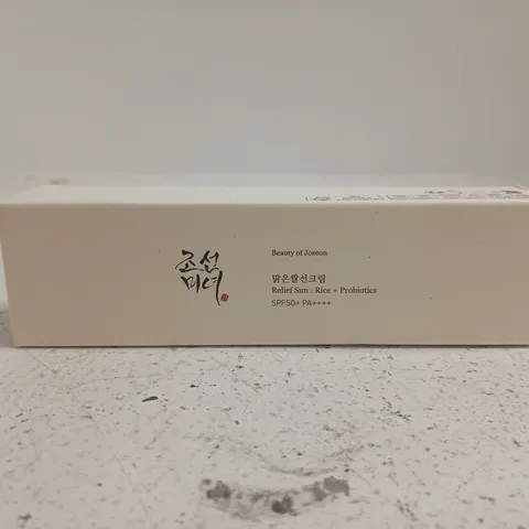 BEAUTY OF JOSEON RELIEF SUN RICE + PROBIOTICS SPF50+ PA++++ – SUNSCREEN (50ML)