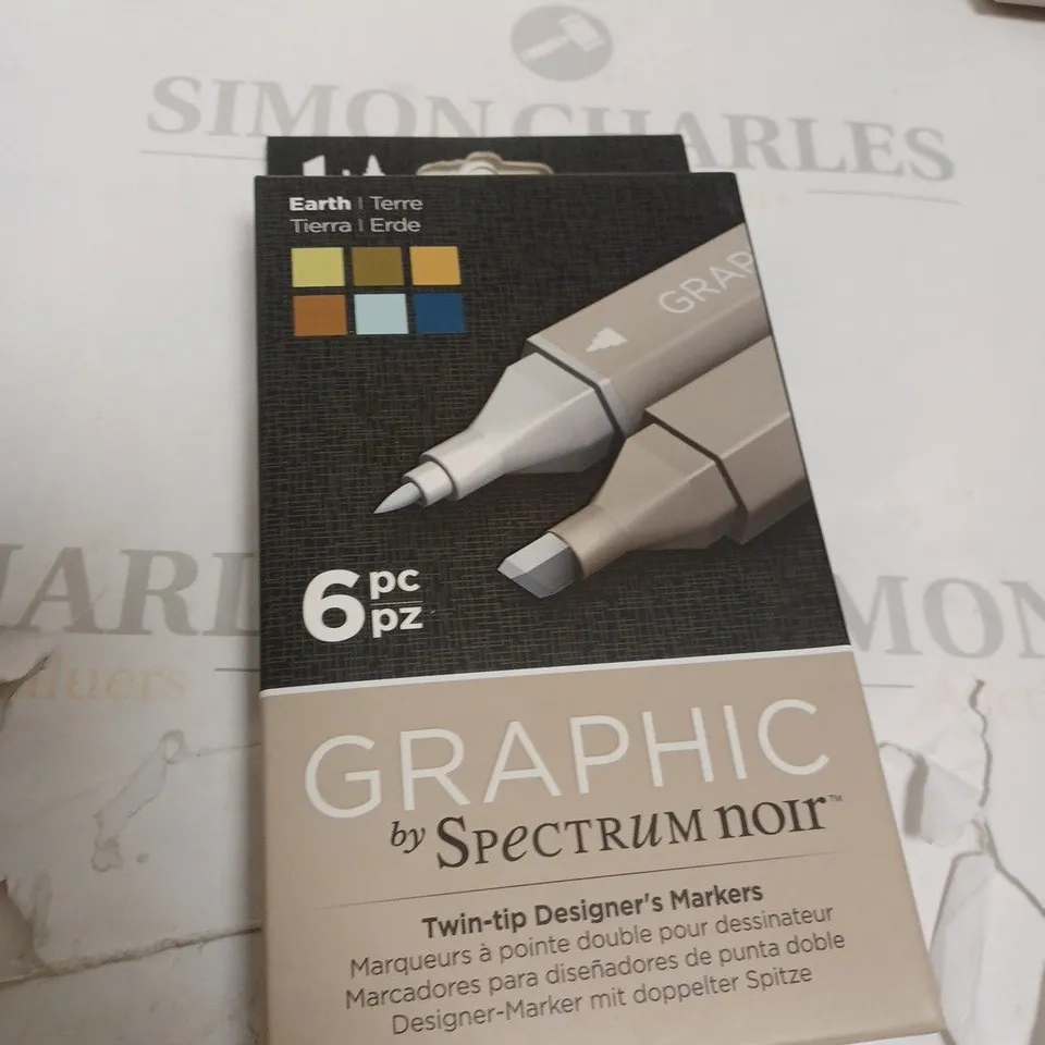 5 X BOXED SPECTRUM NOIR GRAPHIC 6PK - EARTH