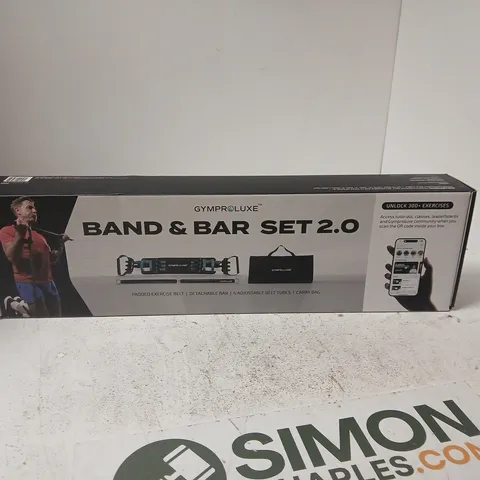 GYMPRO LUXE BAND & BAR SET 2.0 – BOXED