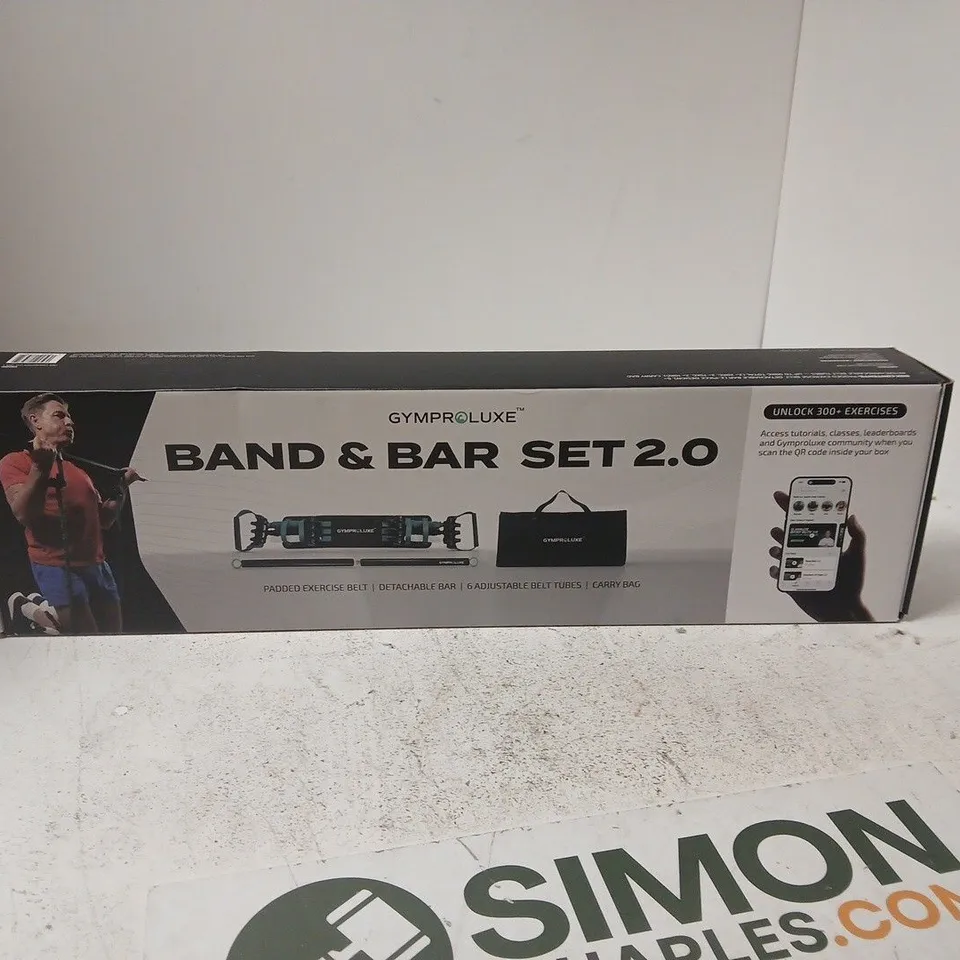 GYMPRO LUXE BAND & BAR SET 2.0 – BOXED