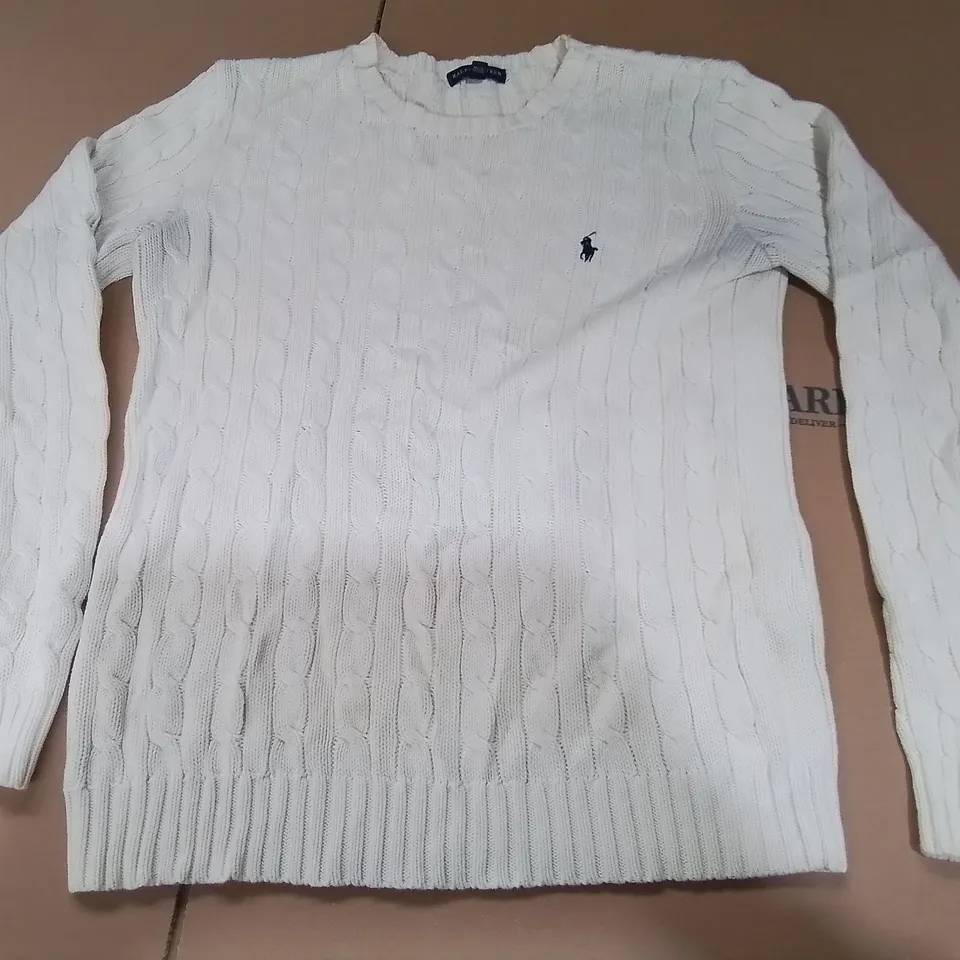 RALPH LAUREN CABLE KNIT JUMPER - L/G