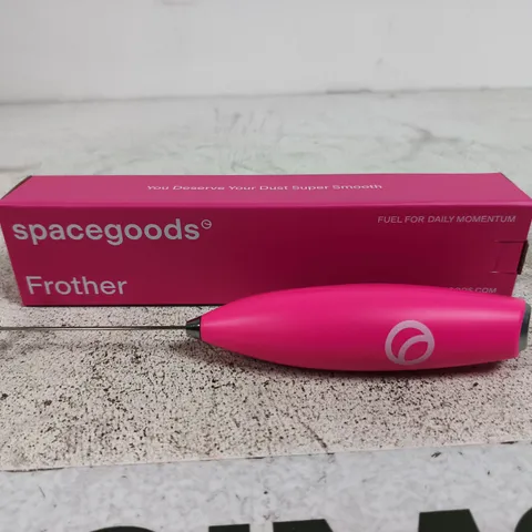 SPACEGOODS FROTHER β PINK HANDHELD MILK FROTHER