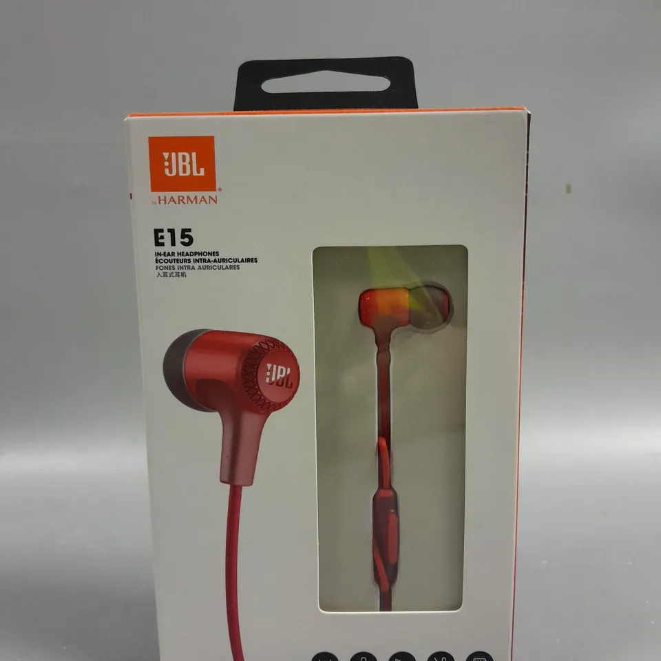 BOXED JBL E15 IN EAR HEADPHONES 