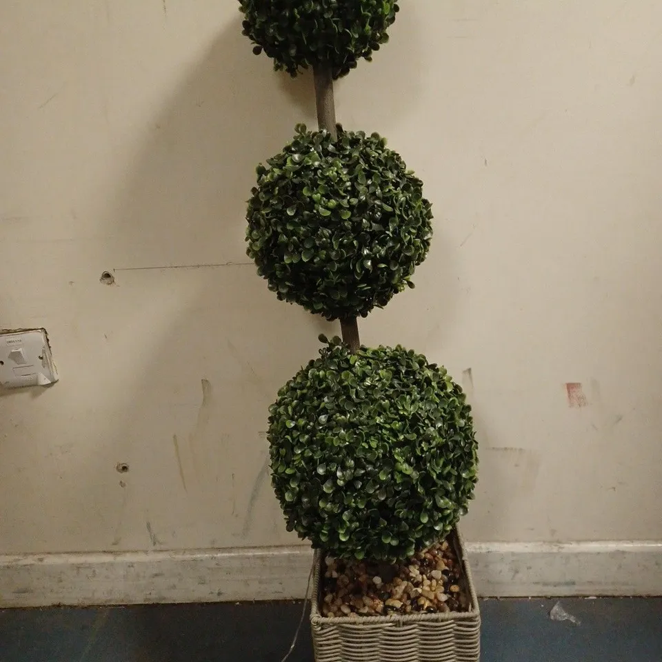 GARDEN REFLECTIONS INDOOR/OUTDOOR 100CM LED FAUX TOPIARY TREE - COLLECTION ONLY