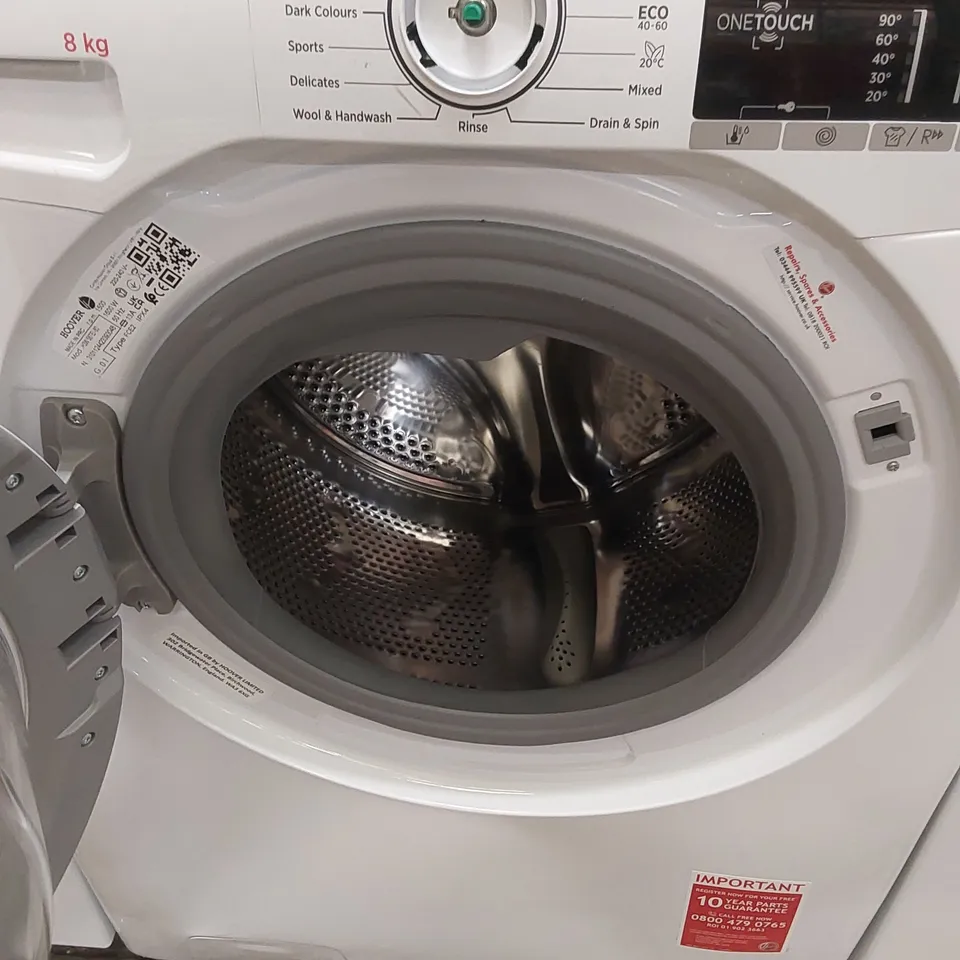 HOOVER H3W58TE 8KG 1500 SPIN WASHING MACHINE - WHITE
