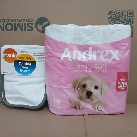 BOX OF APPROXIMATELY 15 ASSORTED HOUSEHOLD ITEMS TO INCLUDE ANDREX, INSULO, ETC