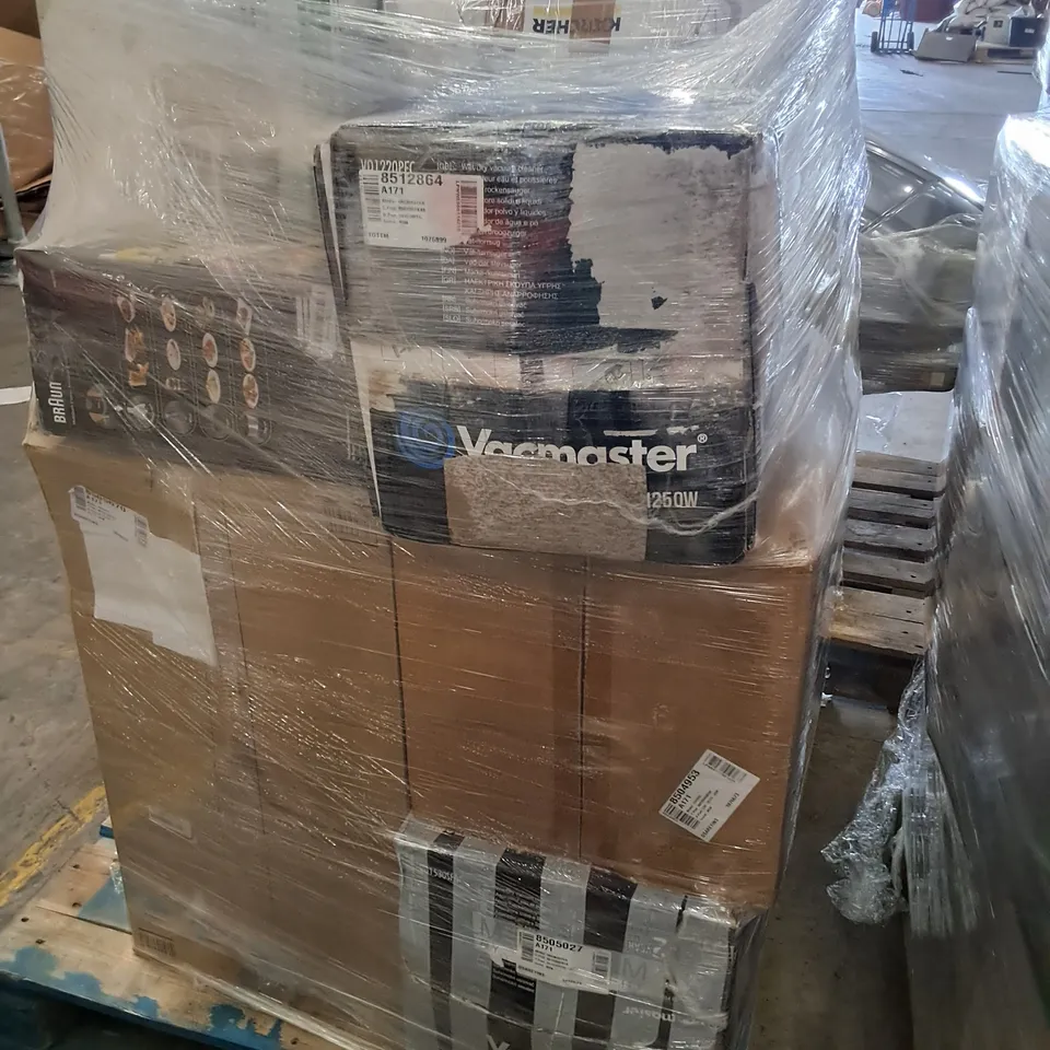 PALLET OF APPROXIMATELY 24 UNPROCESSED RAW RETURN HOUSEHOLD AND ELECTRICAL GOODS TO INCLUDE;