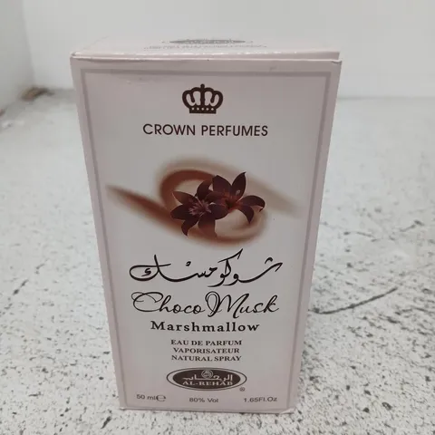 BOXED CROWN PERFUMES CHOCO MUSK MARSHMALLOW EAU DE PARFUM 50ML