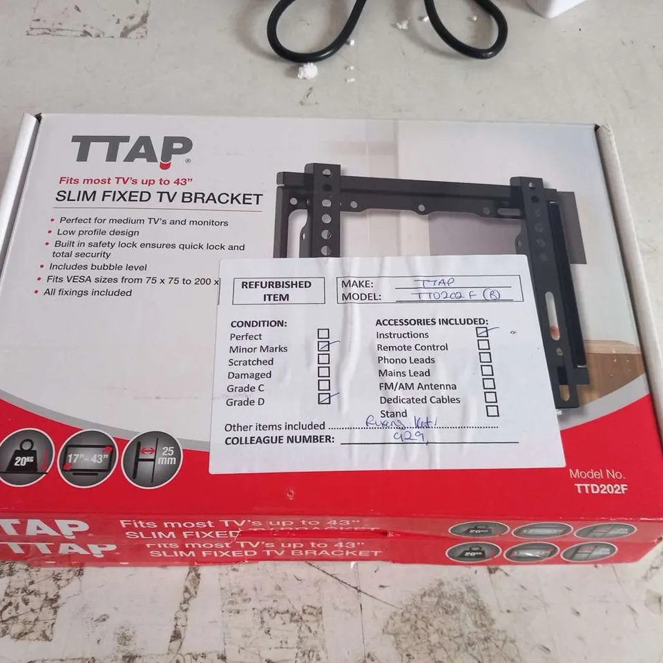 TTAP TTD202F ESW TV WALL BRACKET