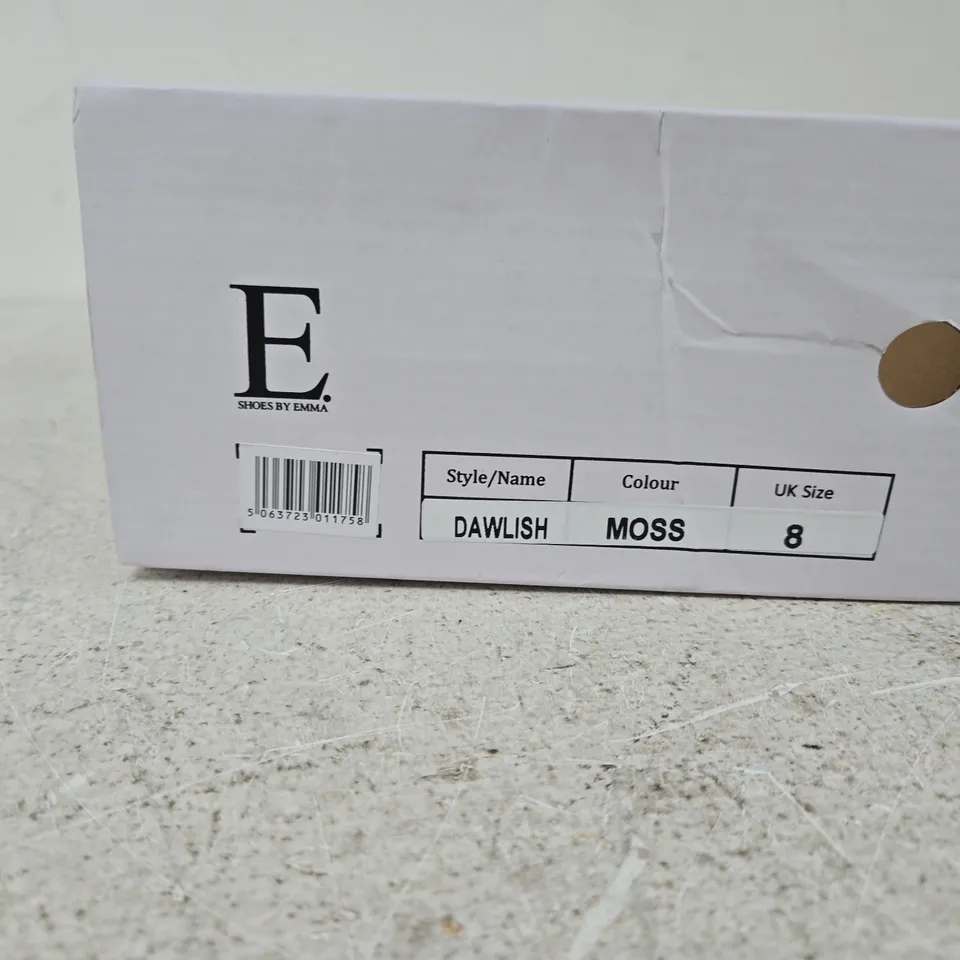 E. SHOES BY EMMA DAWLISH MOSS WOMEN'S TRAINERS – UK 8
