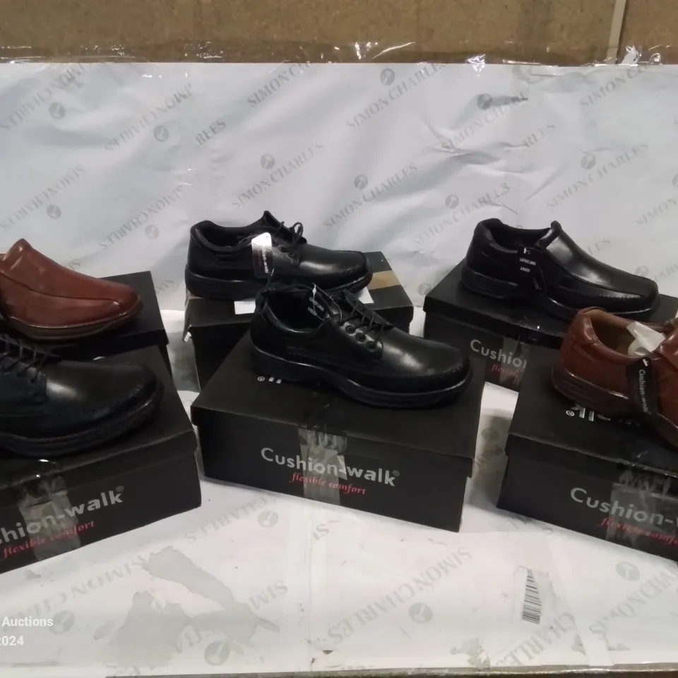 SELECTION OF BOXED CUSHION-WALK LEATHER SHOES, (STYLES, COLOURS AND SIZES VARY)