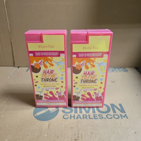 P LOUISE HAIR CARE – BAD BITCH ENERGY FIZZY POP HAIR TO THE THRONE SHAMPOO AND CONDITIONER 380ML PER BOTTLE