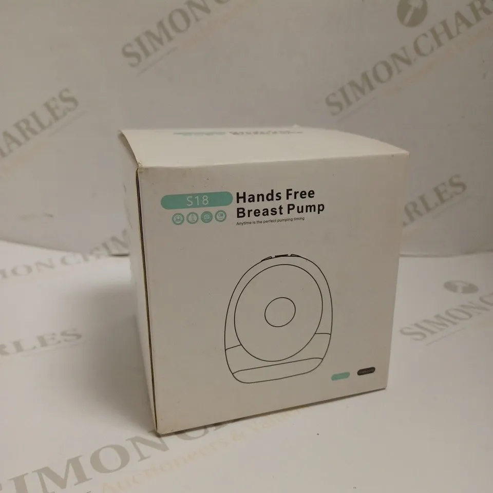 BOXED S18 HANDS FREE BREAST PUMP 