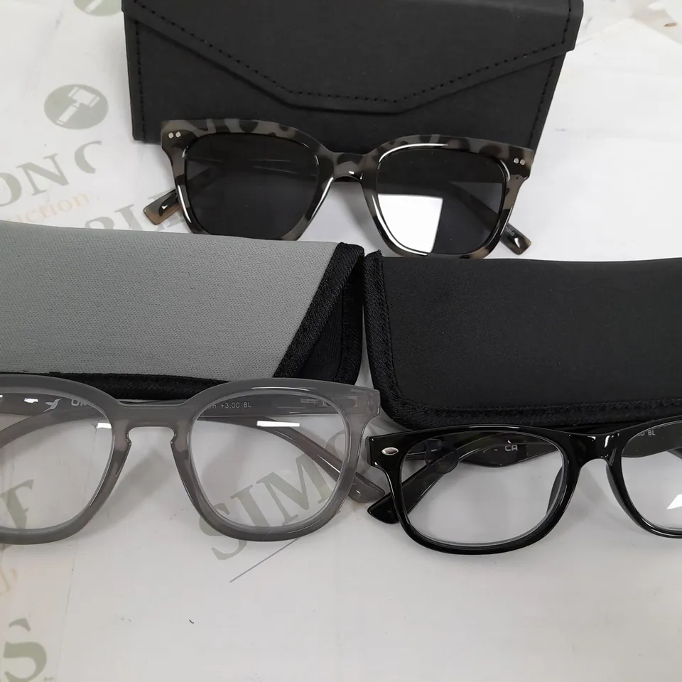 HUMMINGBIRD SUNGLASSE AND READING GLASSES 