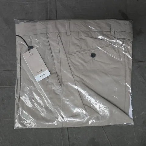 MNG SLIM FIT TROUSERS IN SANDSTONE SIZE 32