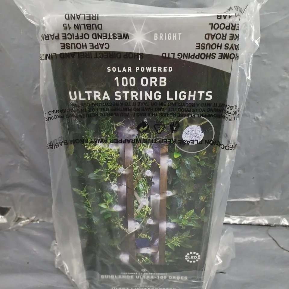 SOLAR STRINGLIGHTS - ULTRA 100 ORB RRP £32.99