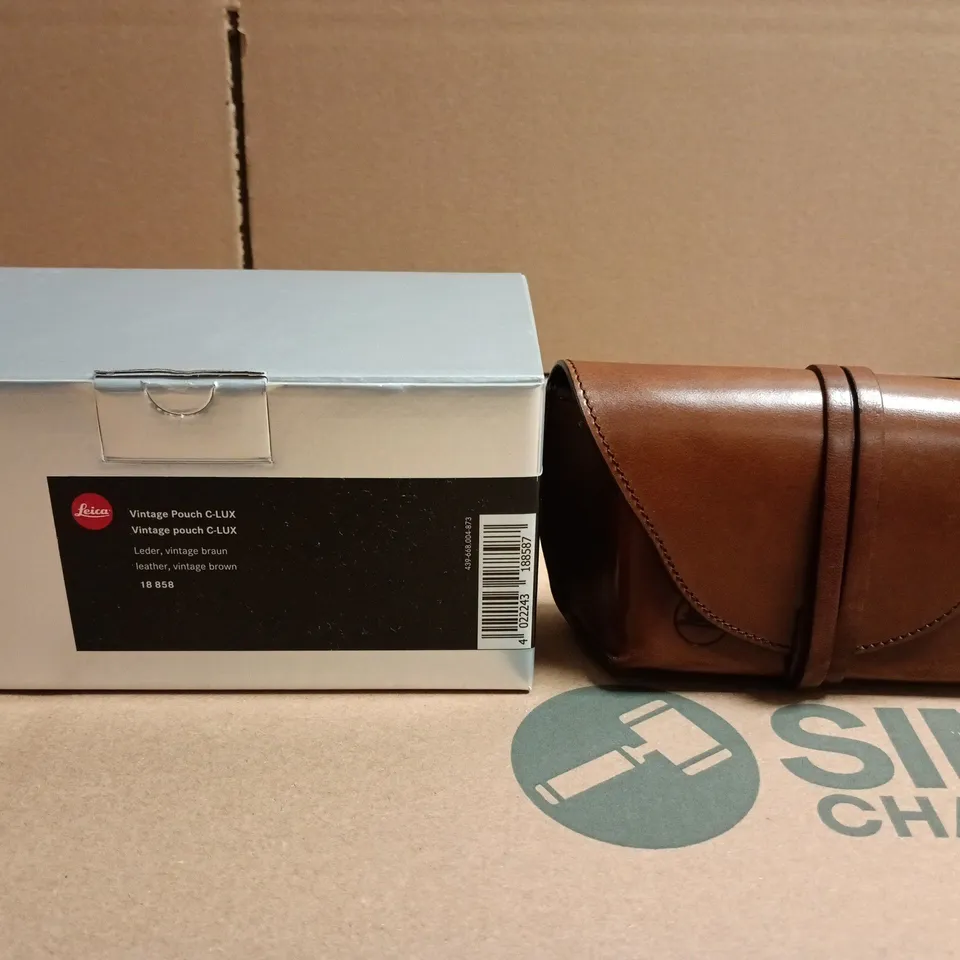 LEICA VINTAGE POUCH C-LUX LEATHER – VINTAGE BROWN