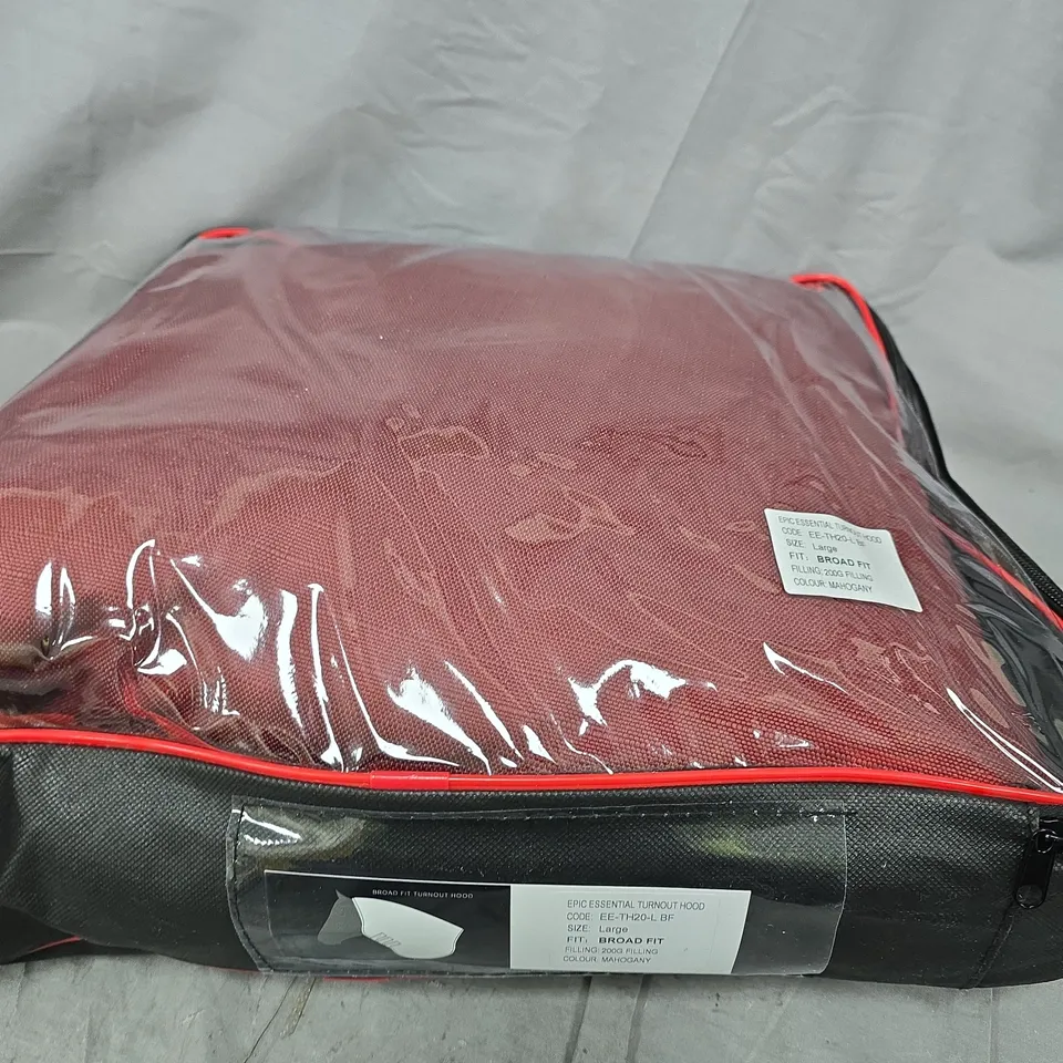 EPIC EQUESTRIAN TURNOUT HOOD – MAHOGANY, LARGE 