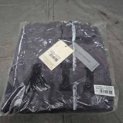 KAIA SLOGAN OVERSIZED HOODIE – DARK GREY, UK SIZE 10