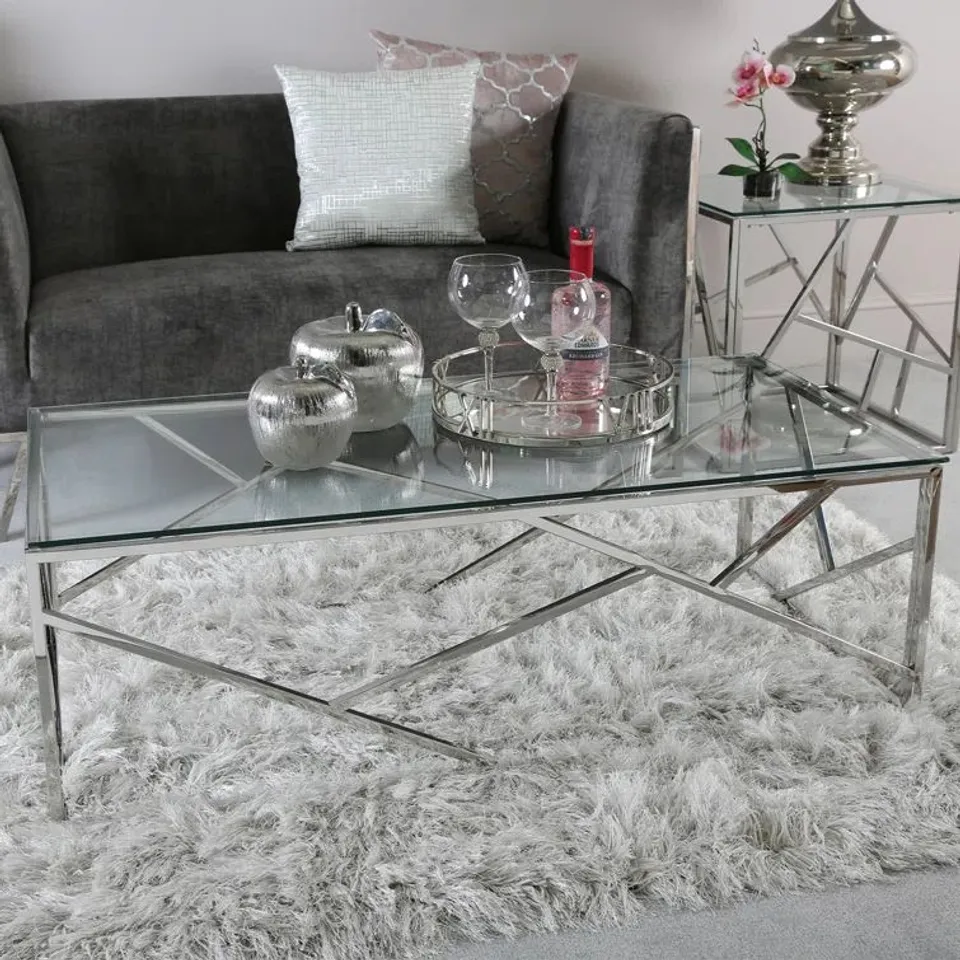 BOXED EDGAR COFFEE TABLE FOR LIVING ROOM